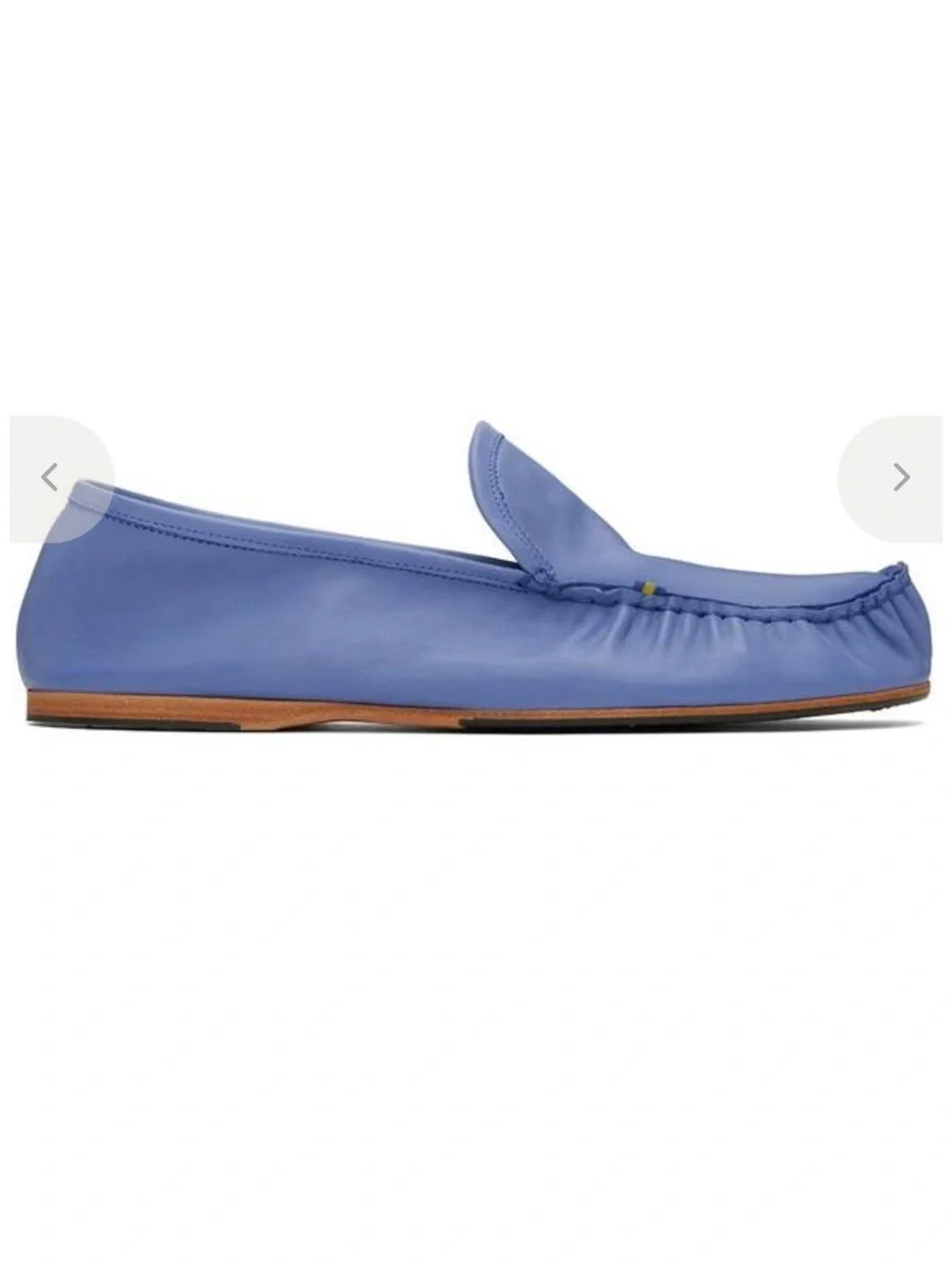 NEW Acne Studios x Kero Blue Purple Leather Slip On Driver Loafer Sz 42 EU 9 US